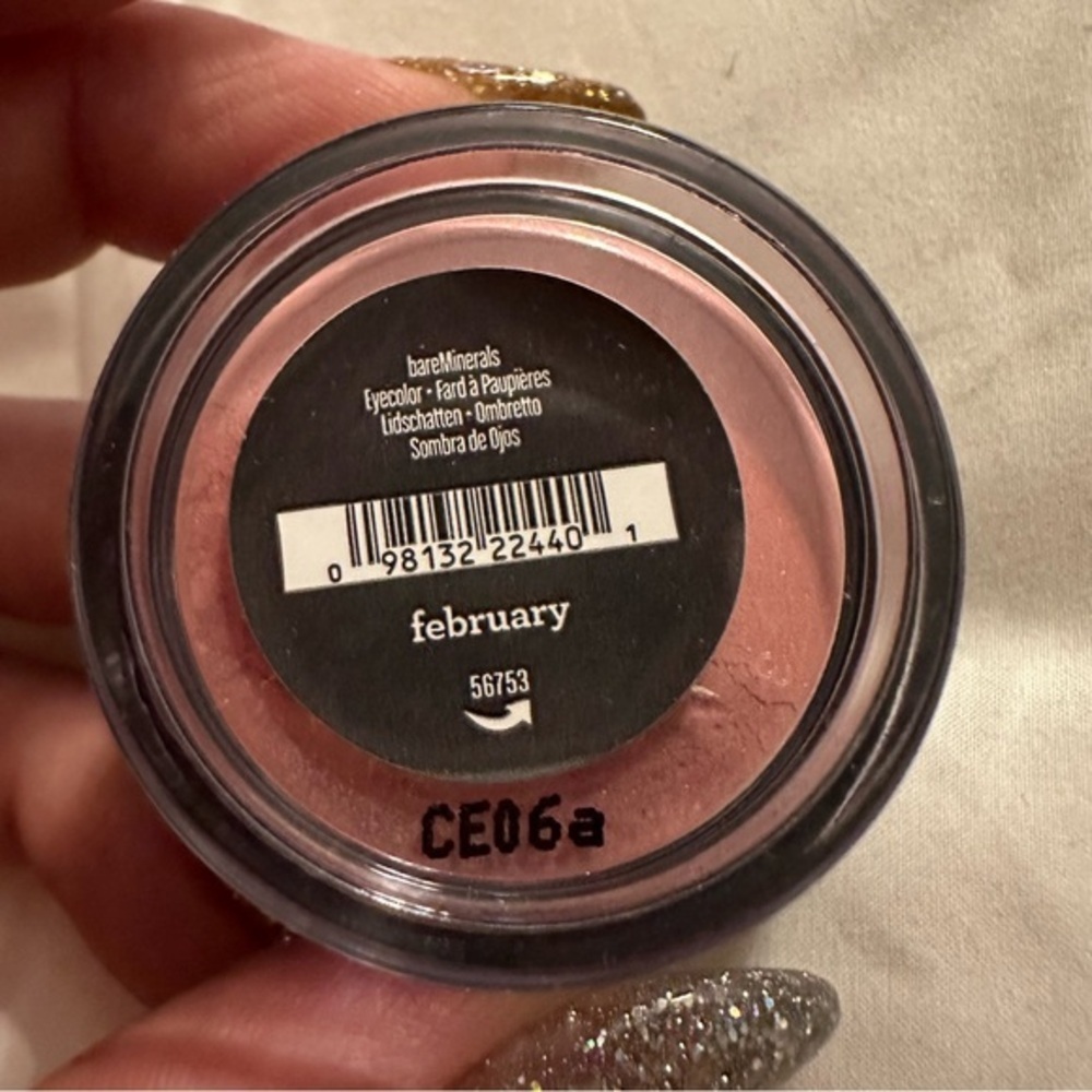 bareMinerals, FEBRUARY loose mineral eyeshadow, RARE, NWOB, .02ounce
